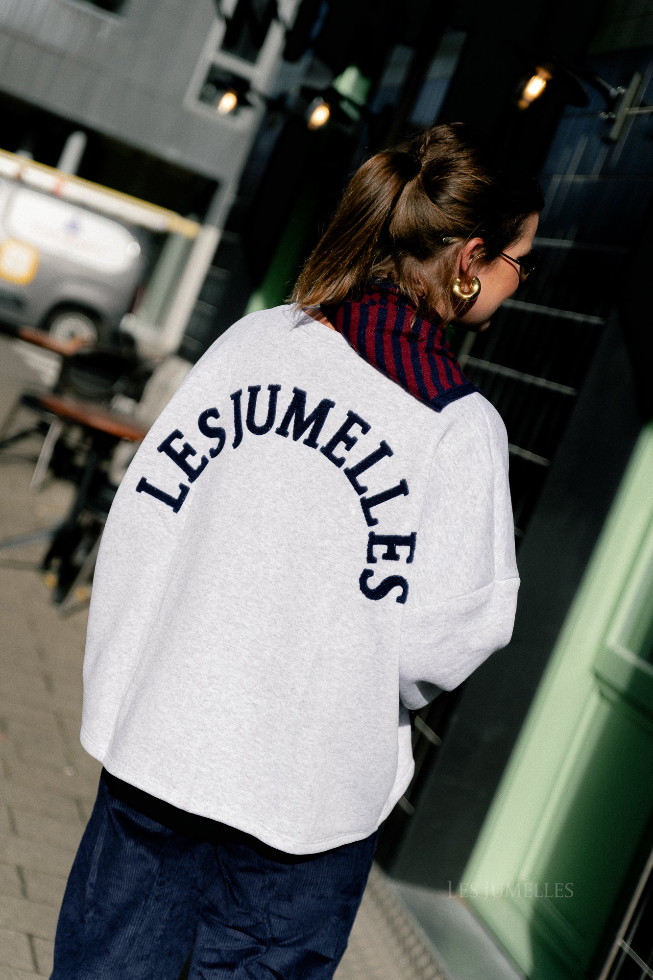 ORIGINAL 'Les Jumelles' sweater light grey melange