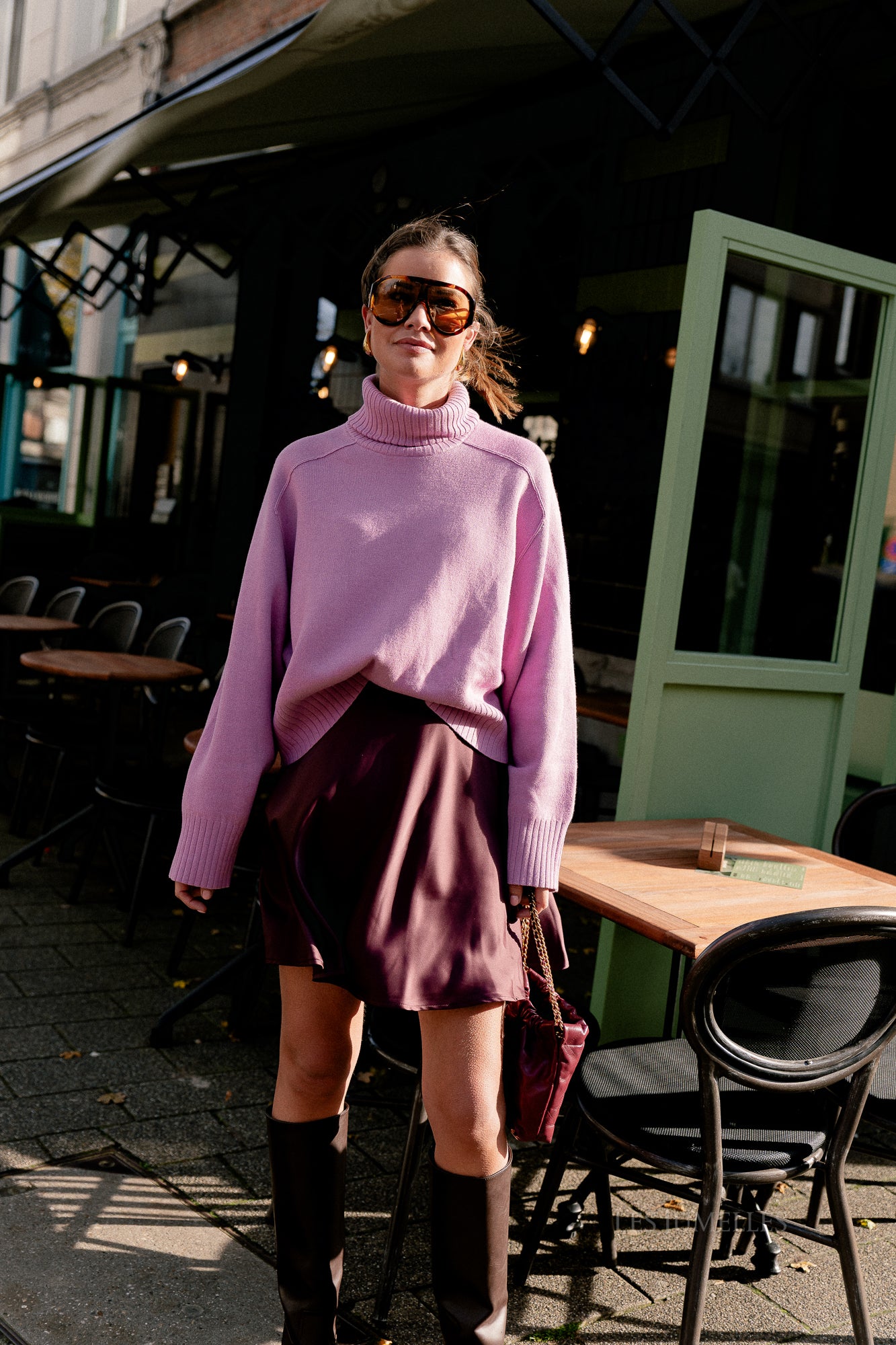 Maggie jumper mauve orchid