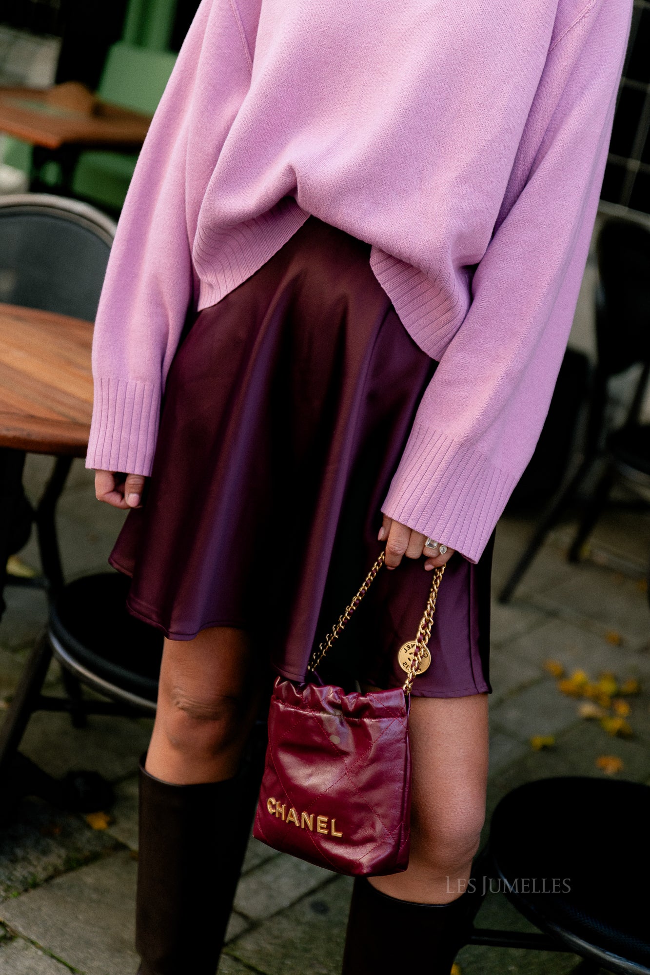 Jupe courte volumineuse YASPella HW sassafras