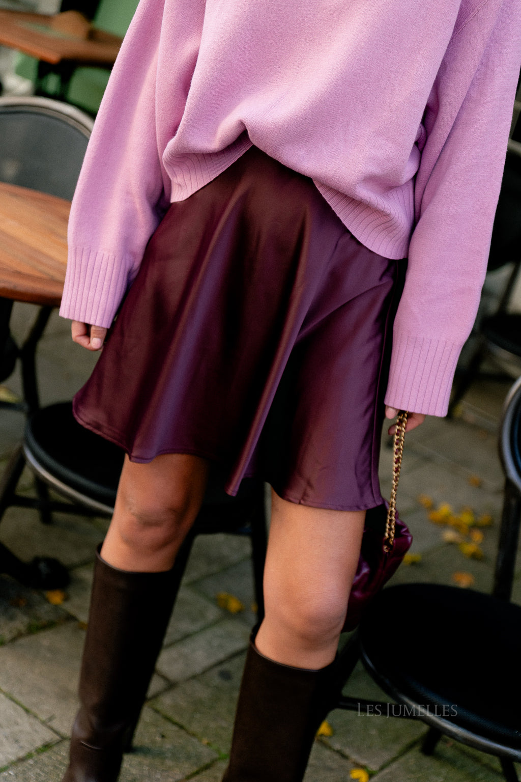 Jupe courte volumineuse YASPella HW sassafras