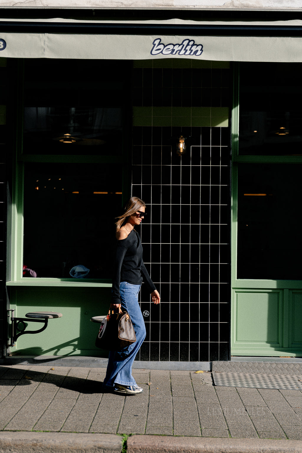 SLFtenny Langarm Drapiertes Top Schwarz