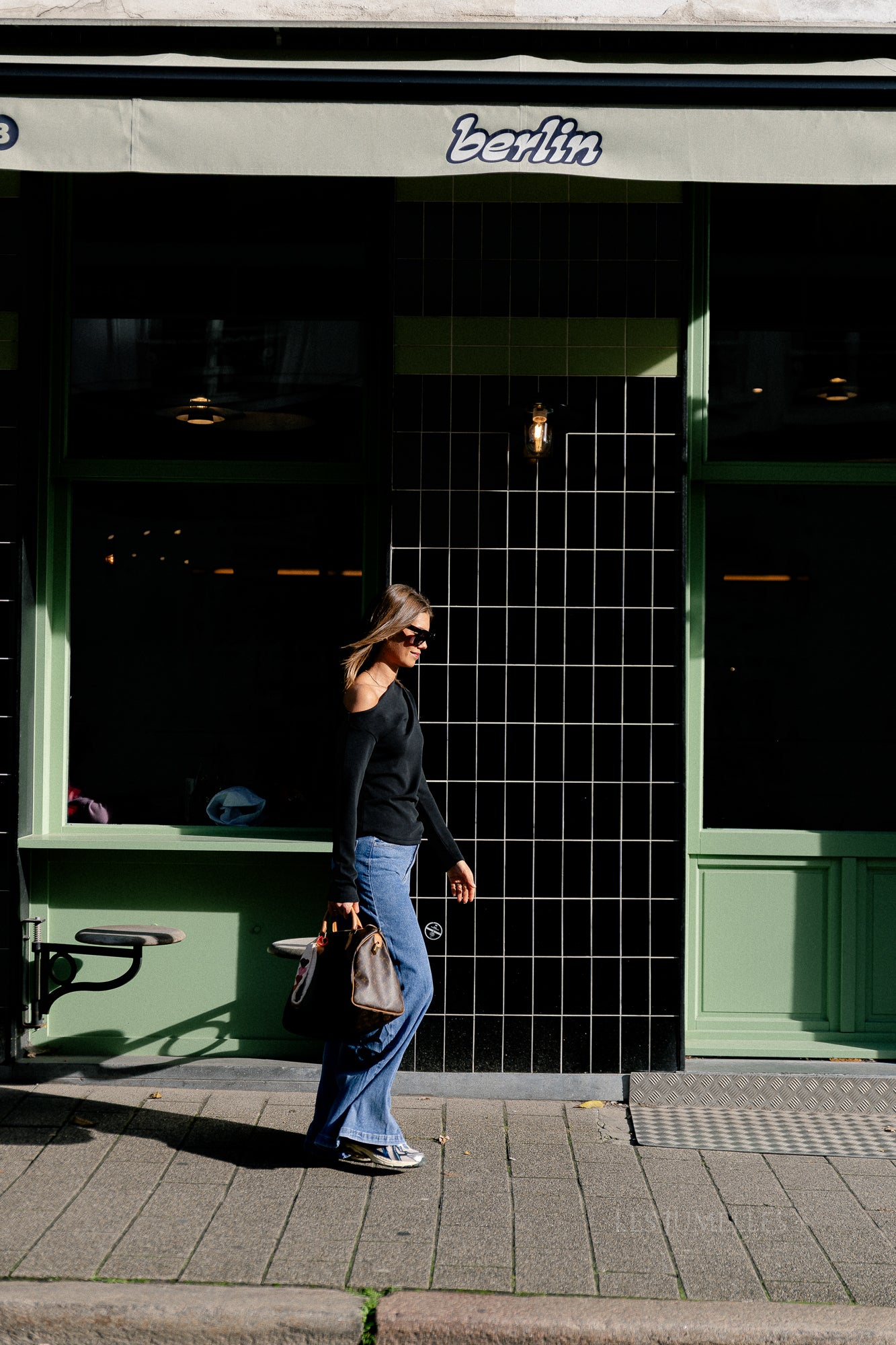 SLFtenny Langarm Drapiertes Top Schwarz