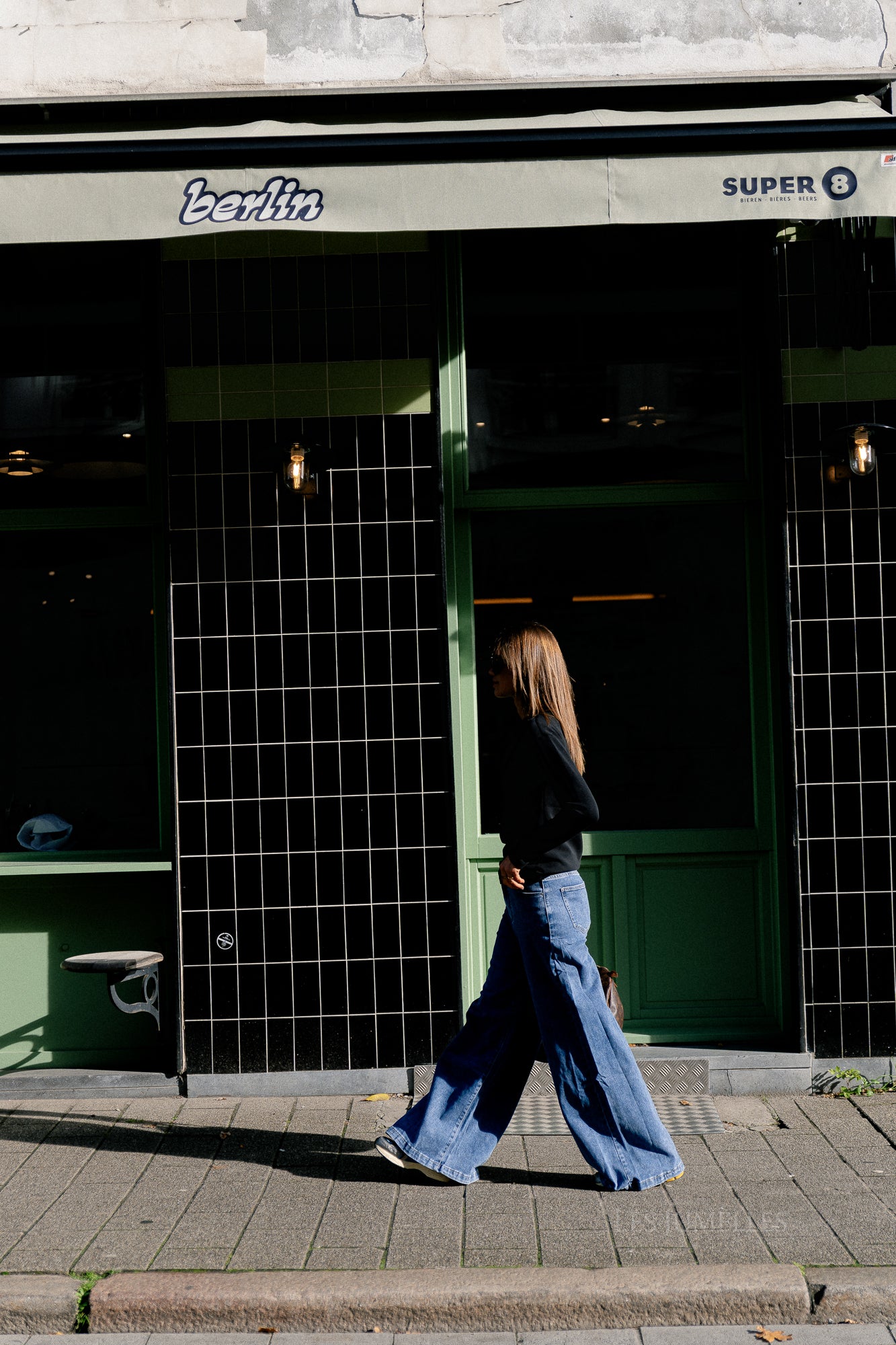 SLFtenny Langarm Drapiertes Top Schwarz