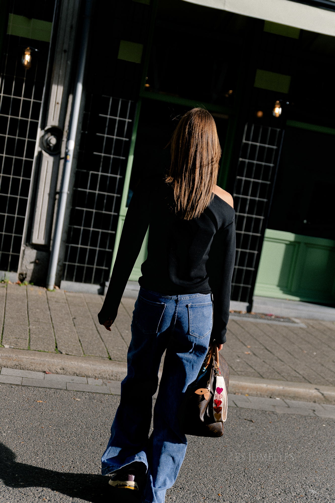 SLFtenny Langarm Drapiertes Top Schwarz