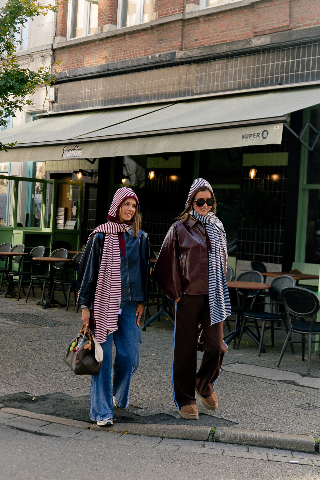 Jodie PU jacket burgundy
