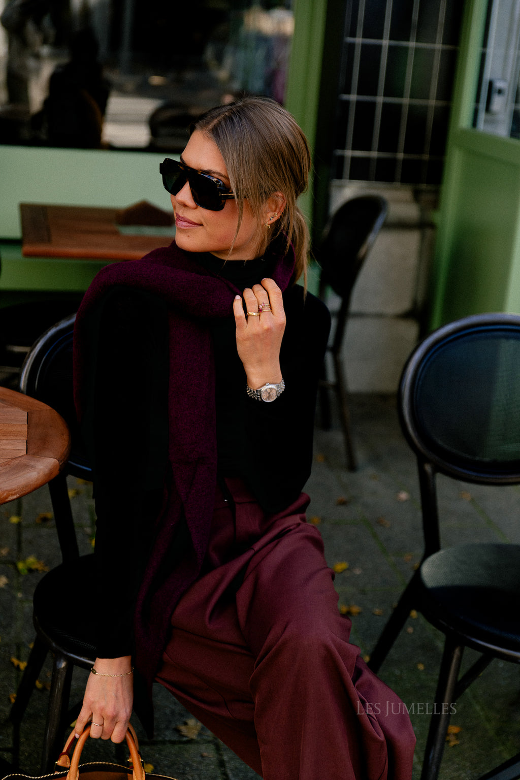 Carmen-Schal bordeaux