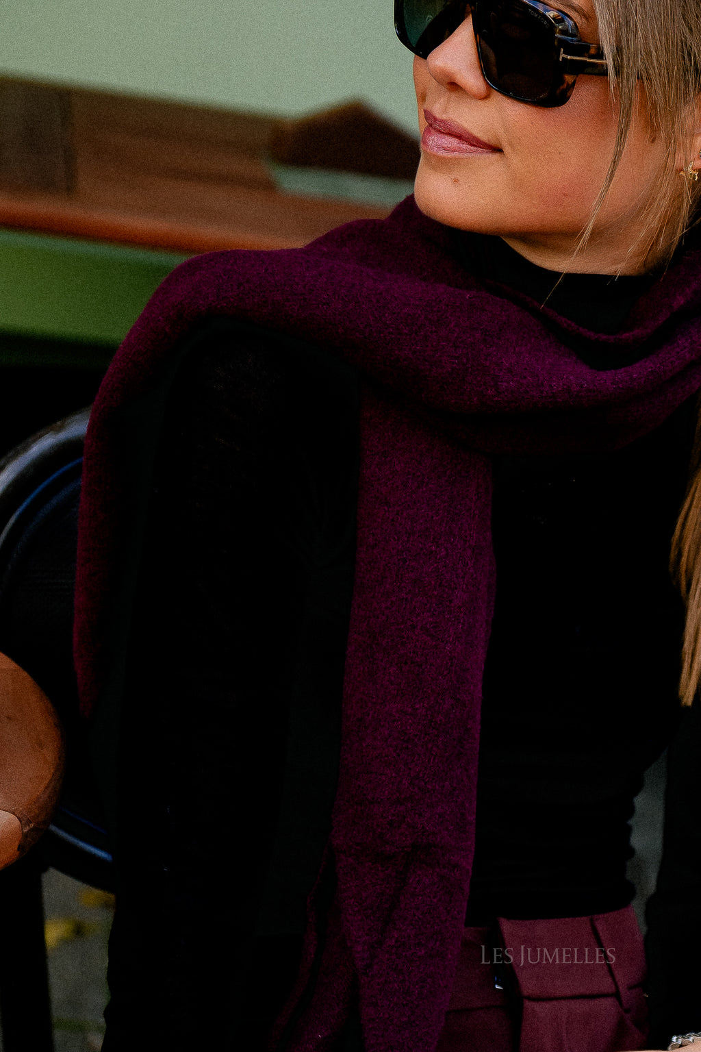 Carmen-Schal bordeaux