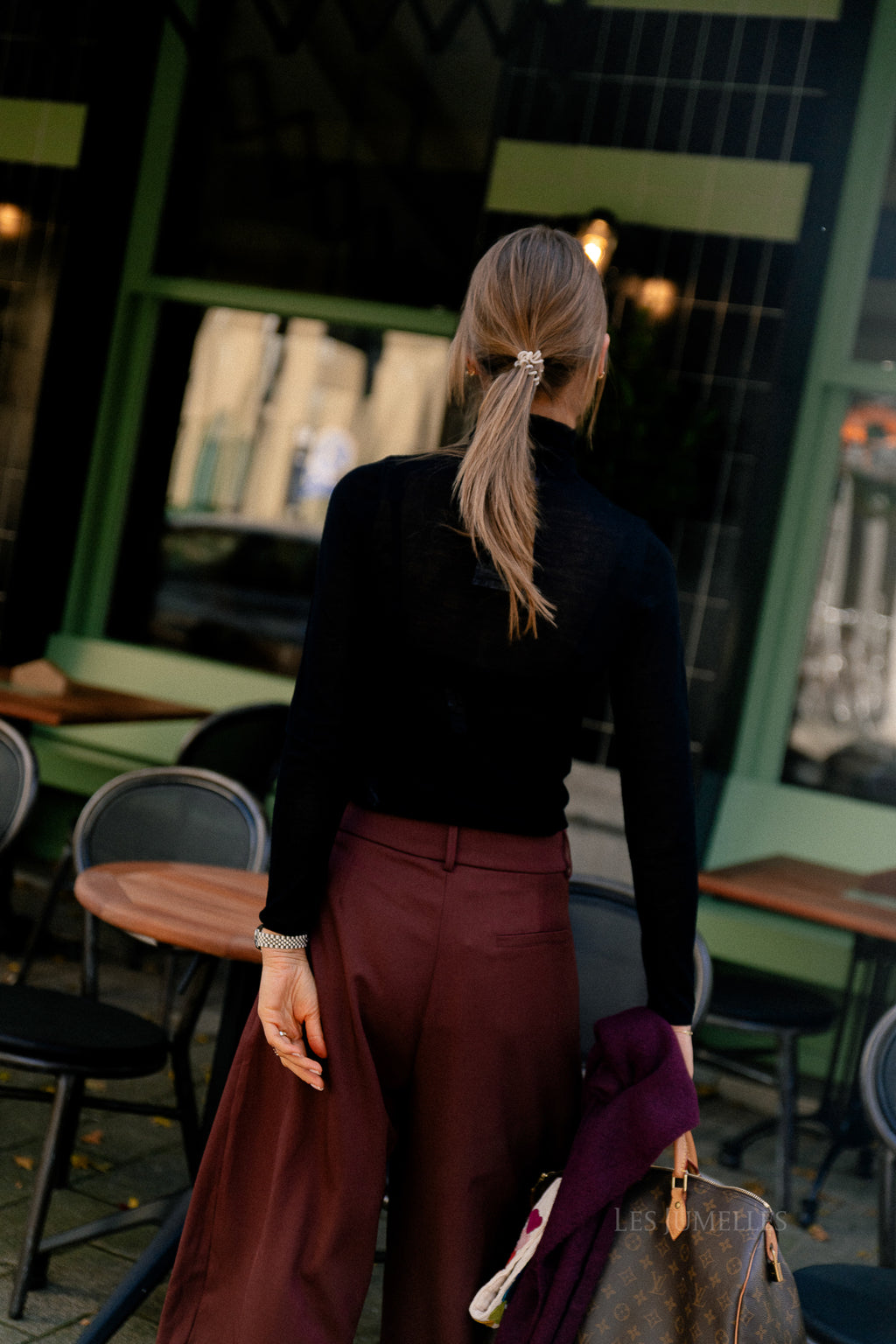 Hatti Merinowolle Pullover Schwarz