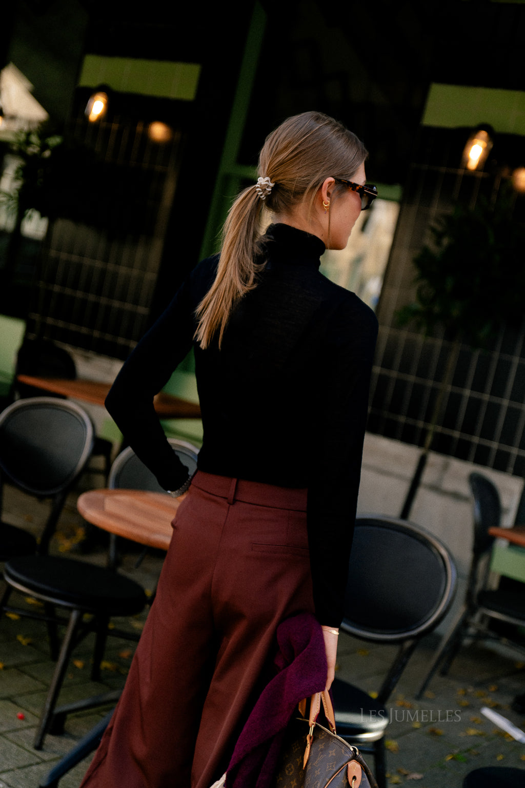 Hatti Merinowolle Pullover Schwarz