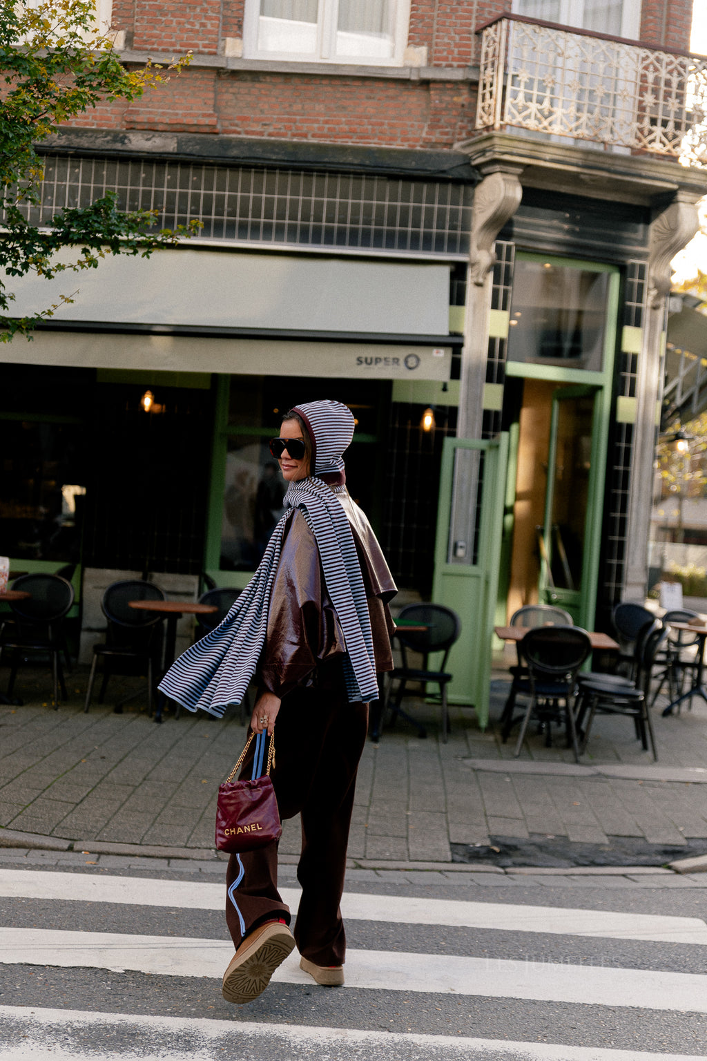 Jodie PU jacket burgundy