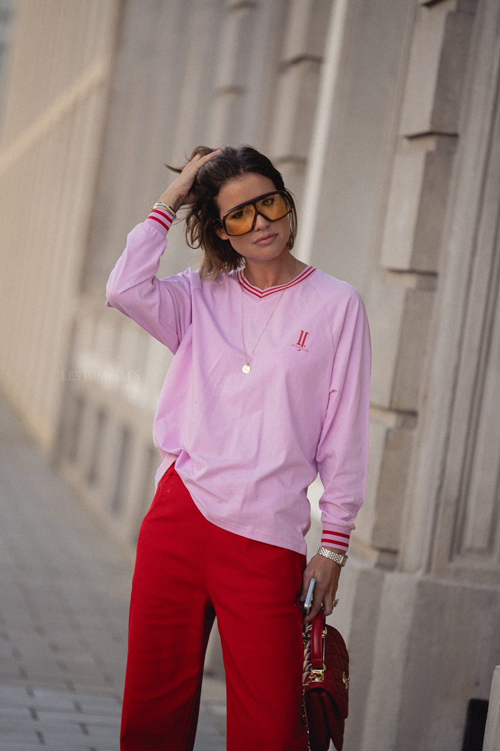 Ivy rugby shirt fondant pink