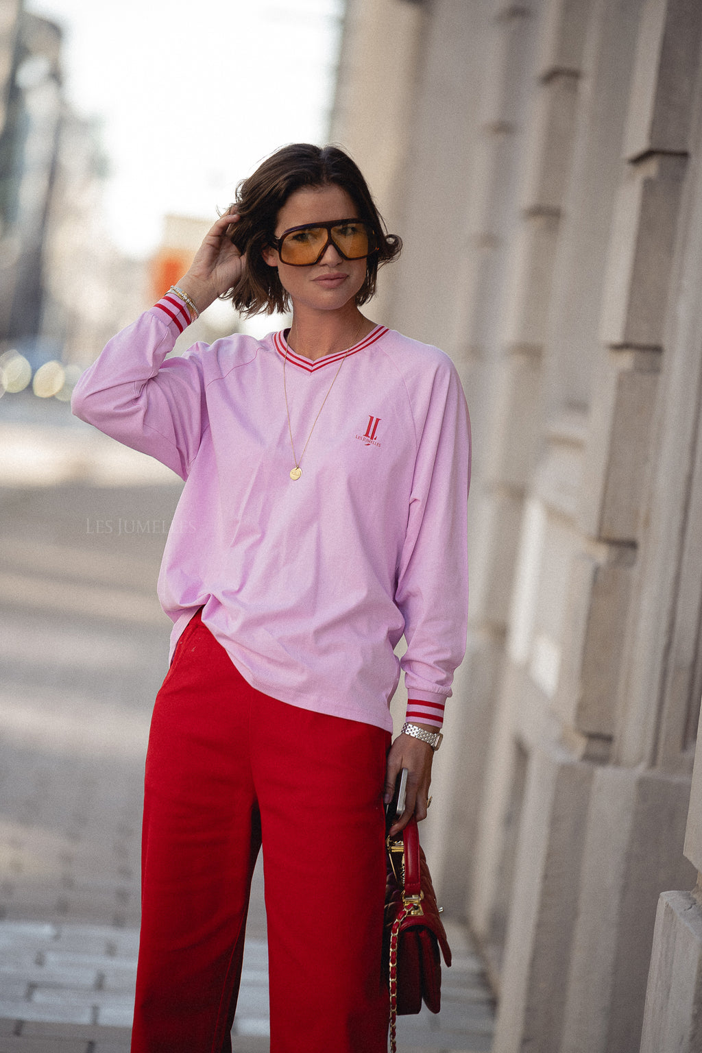 Ivy rugby shirt fondant pink