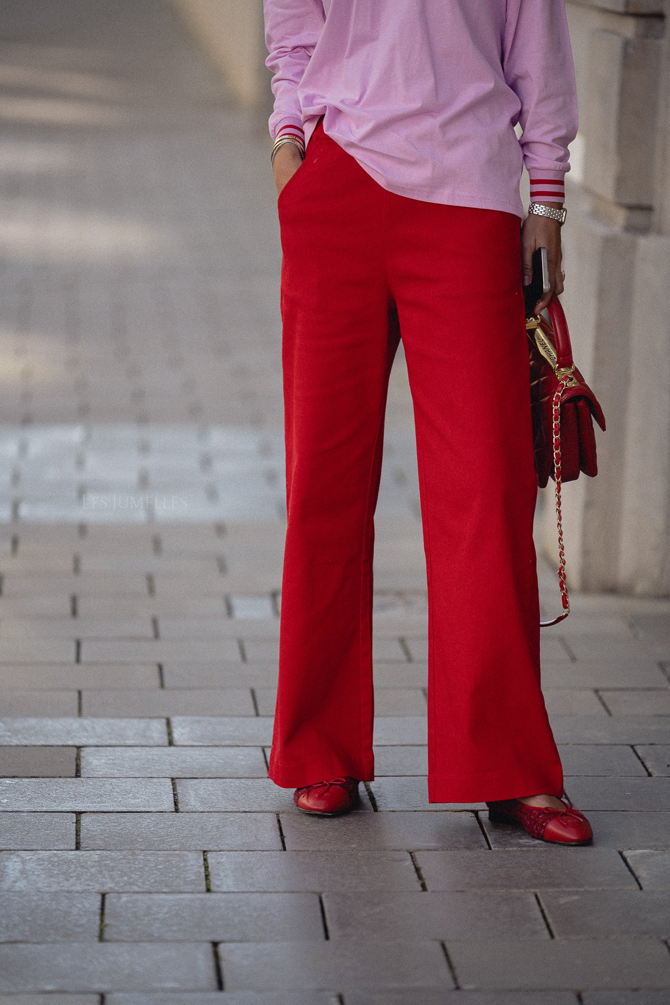 Norma pants red