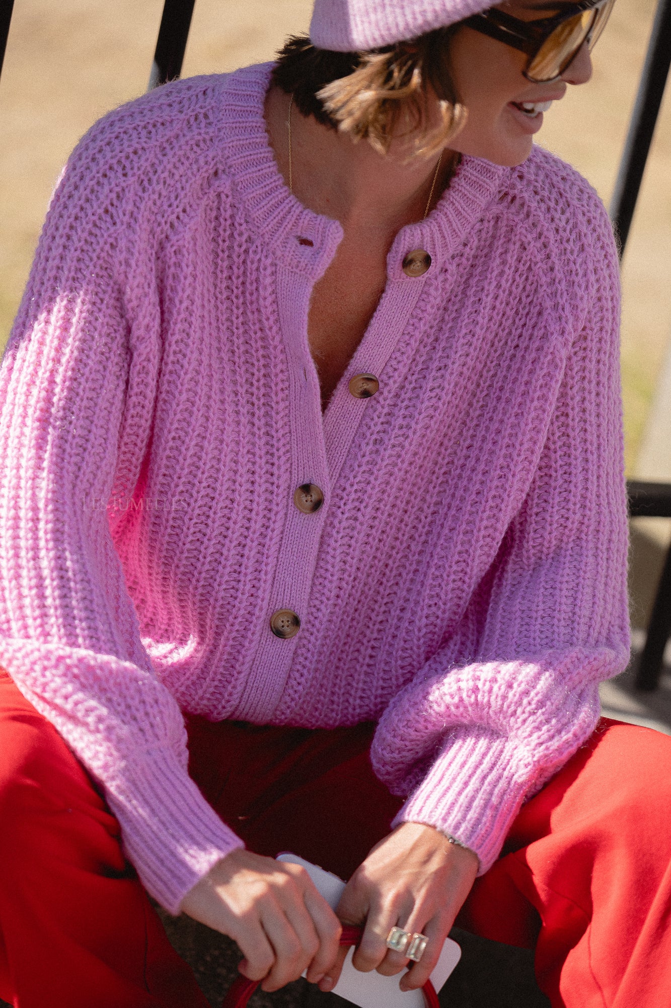 Alix Strickjacke Fondant Pink