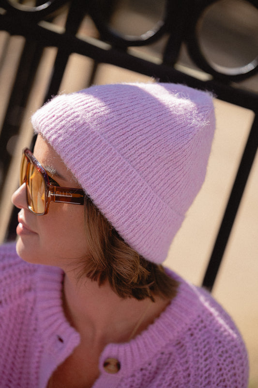 Les Jumelles Orila beanie rose