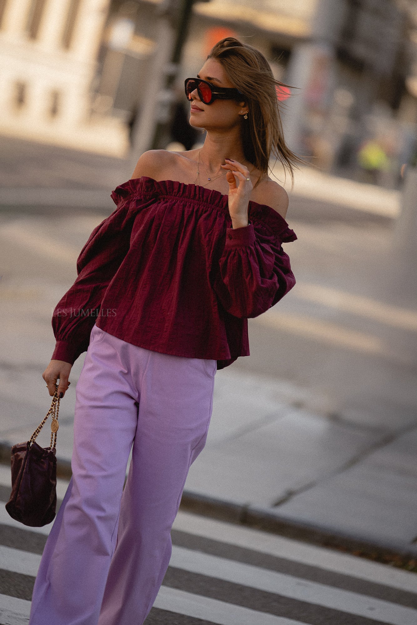 Emily Bluse Bordeaux