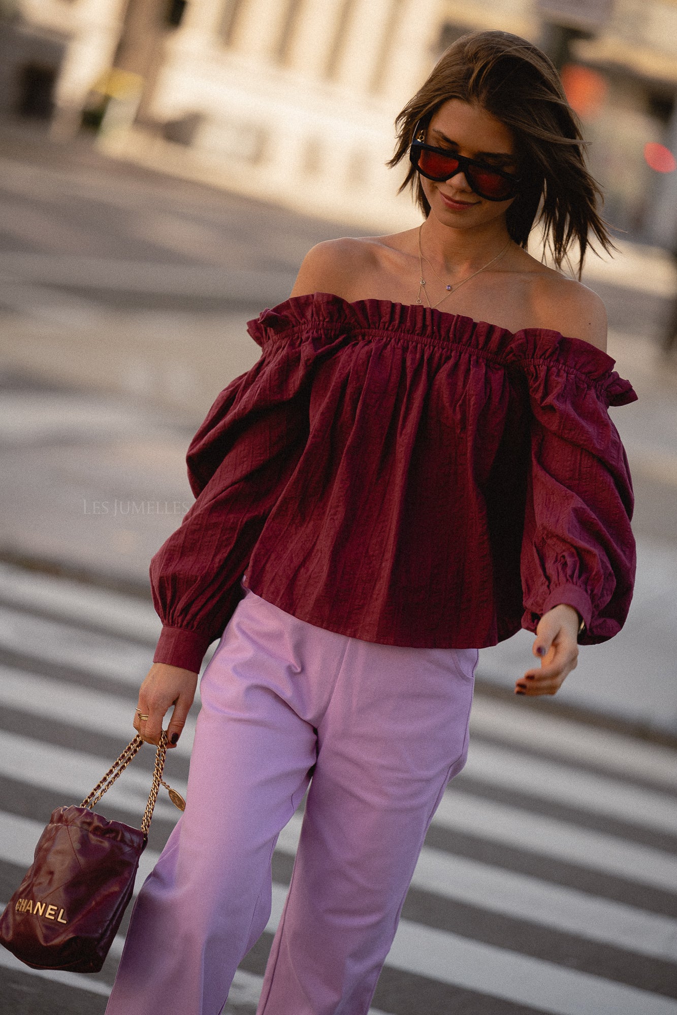 Emily Bluse Bordeaux