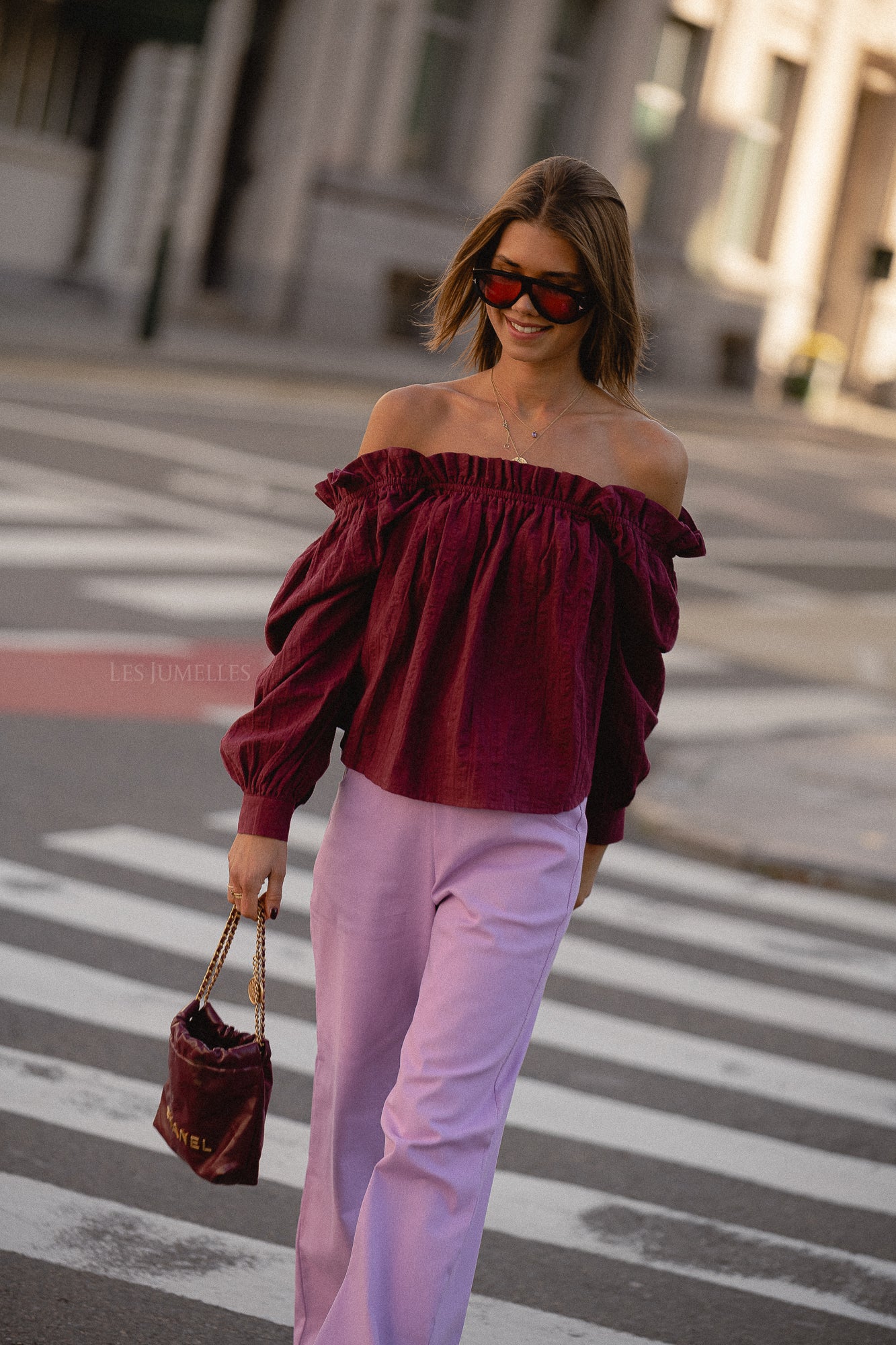 Emily Bluse Bordeaux