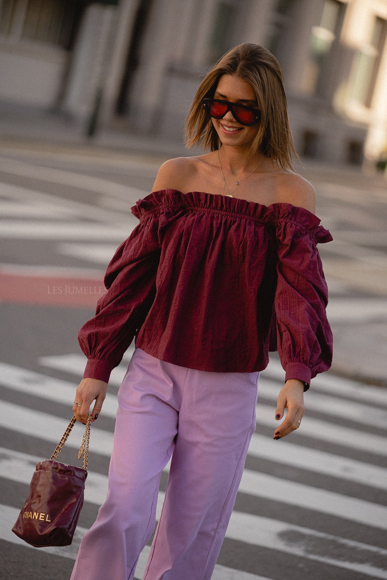 Emily Bluse Bordeaux