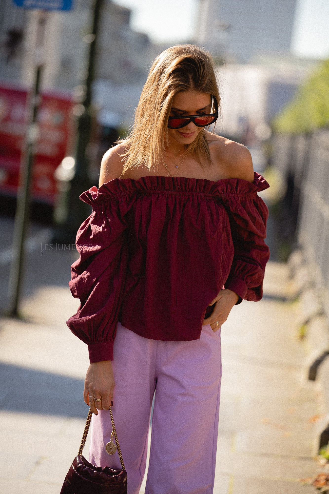 Emily Bluse Bordeaux