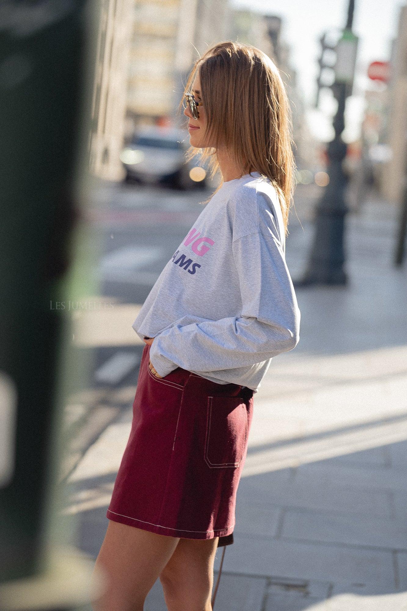 Chasing dreams longsleeve grey melange