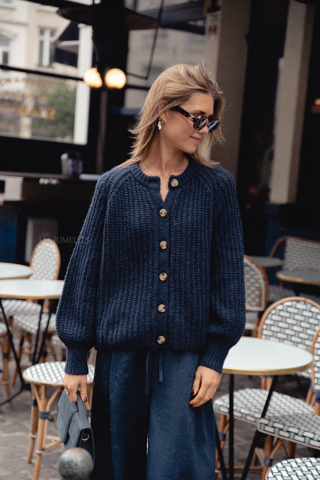 Alix Strickjacke navy