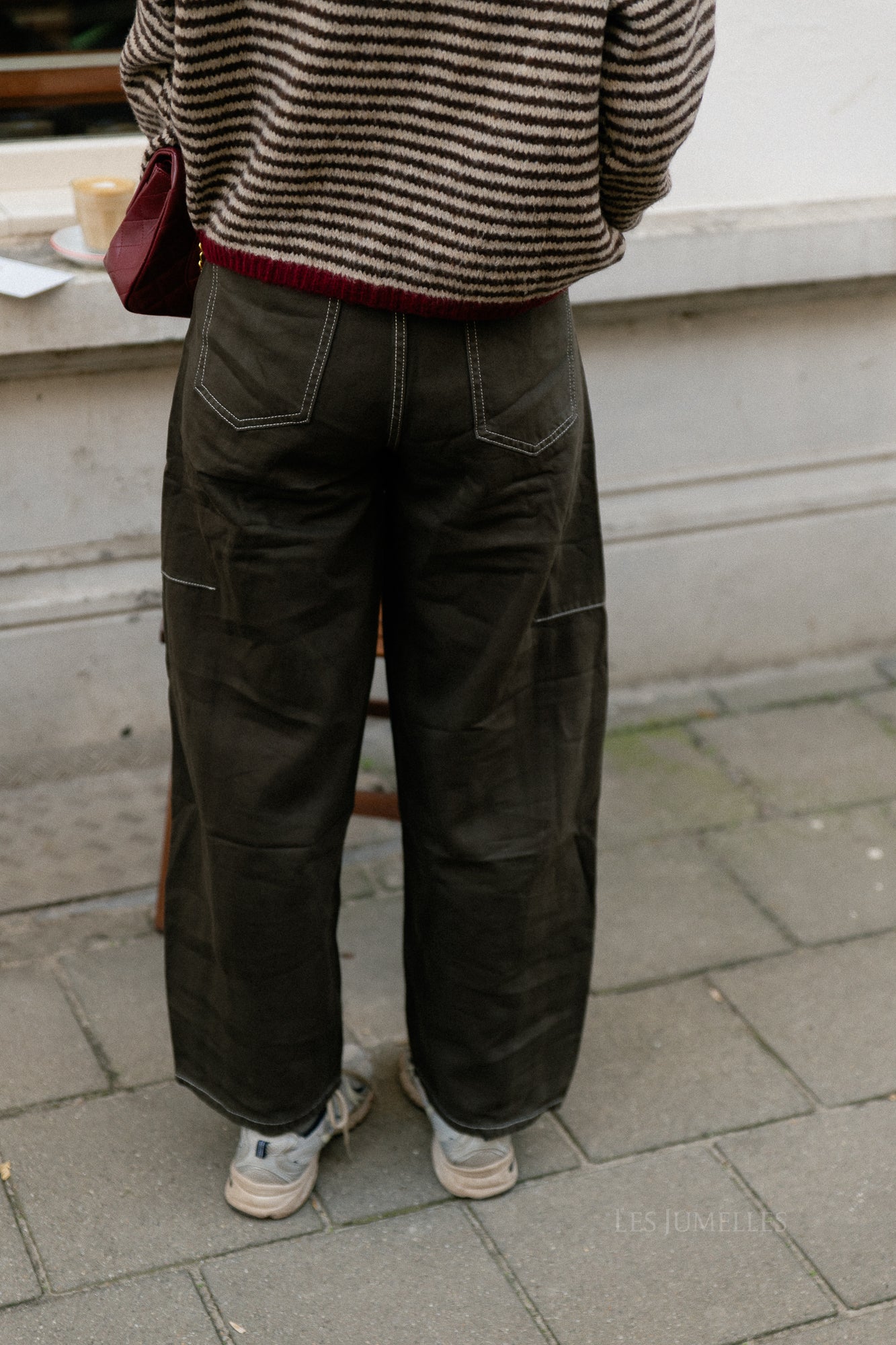 Pantalon en denim Willow marron foncé