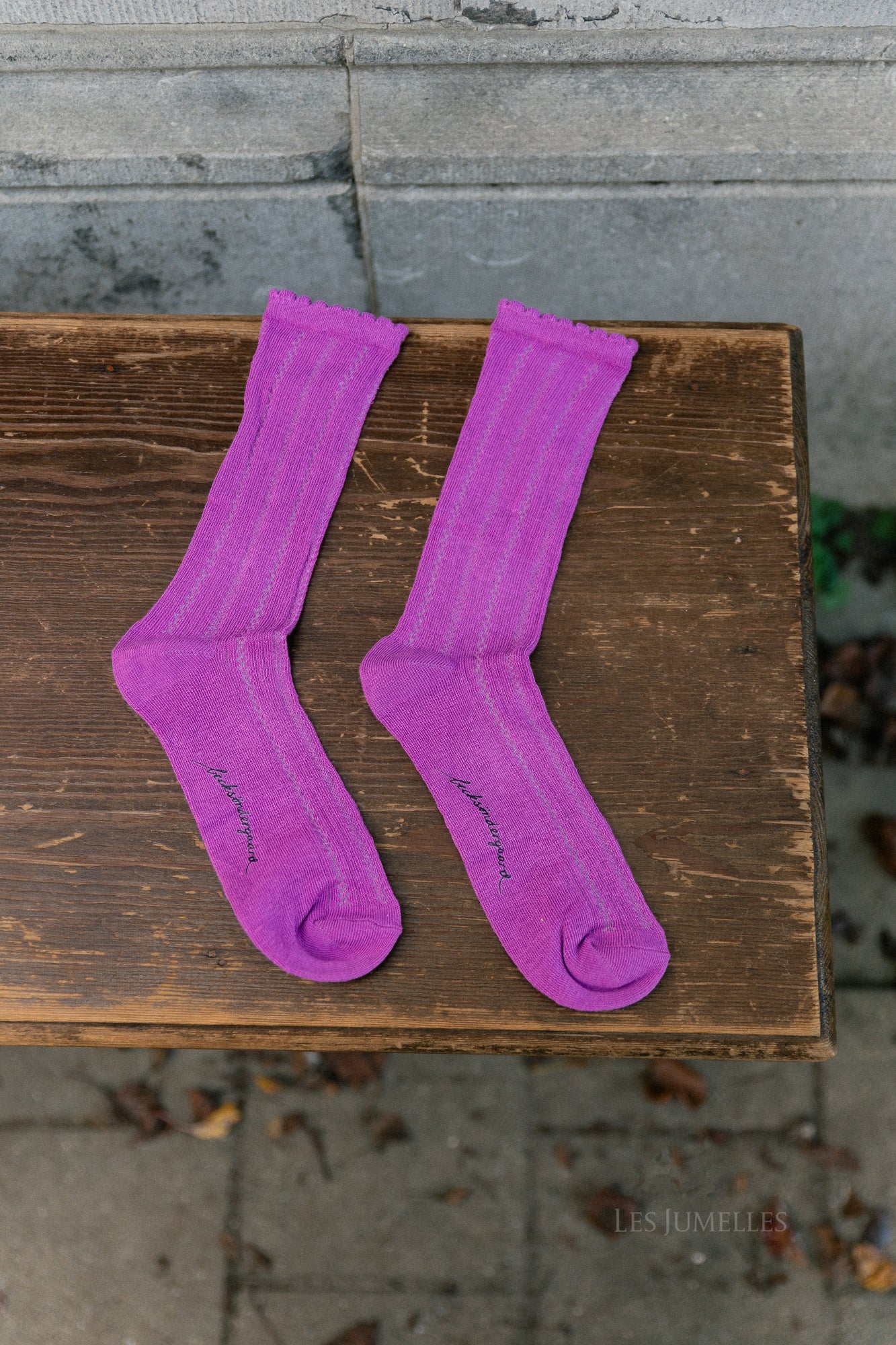 Crochia cotta sok mauve roze