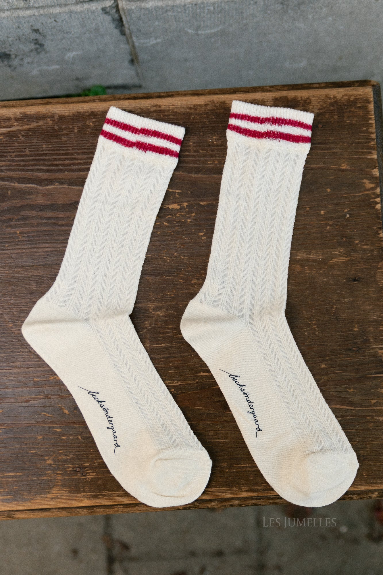 Zilla sporty cotta sok berkenwit/bordeauxrood