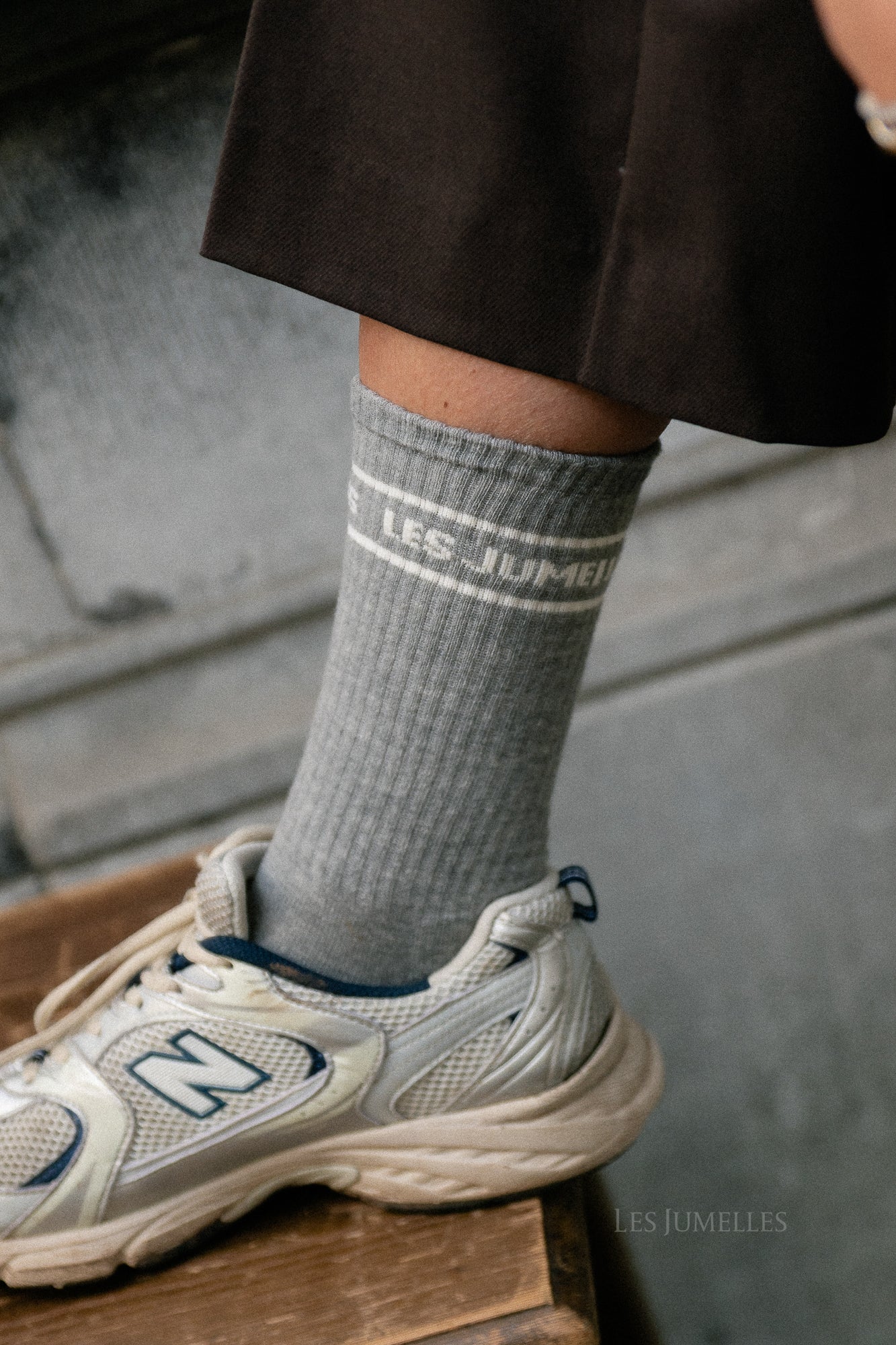 Fille à papa socks grey/ecru