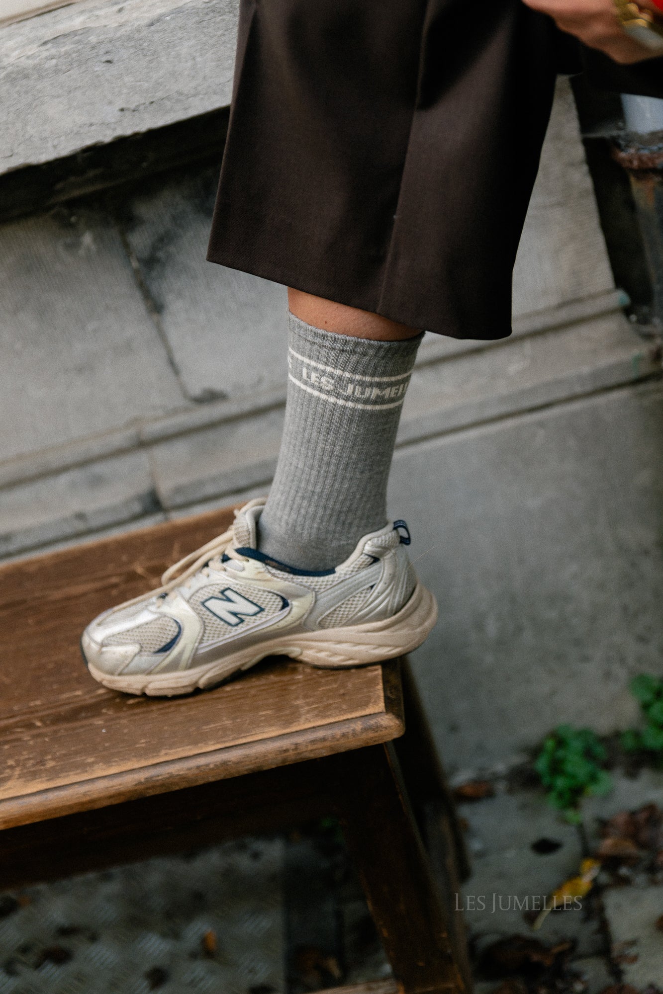 Fille à papa socks grey/ecru