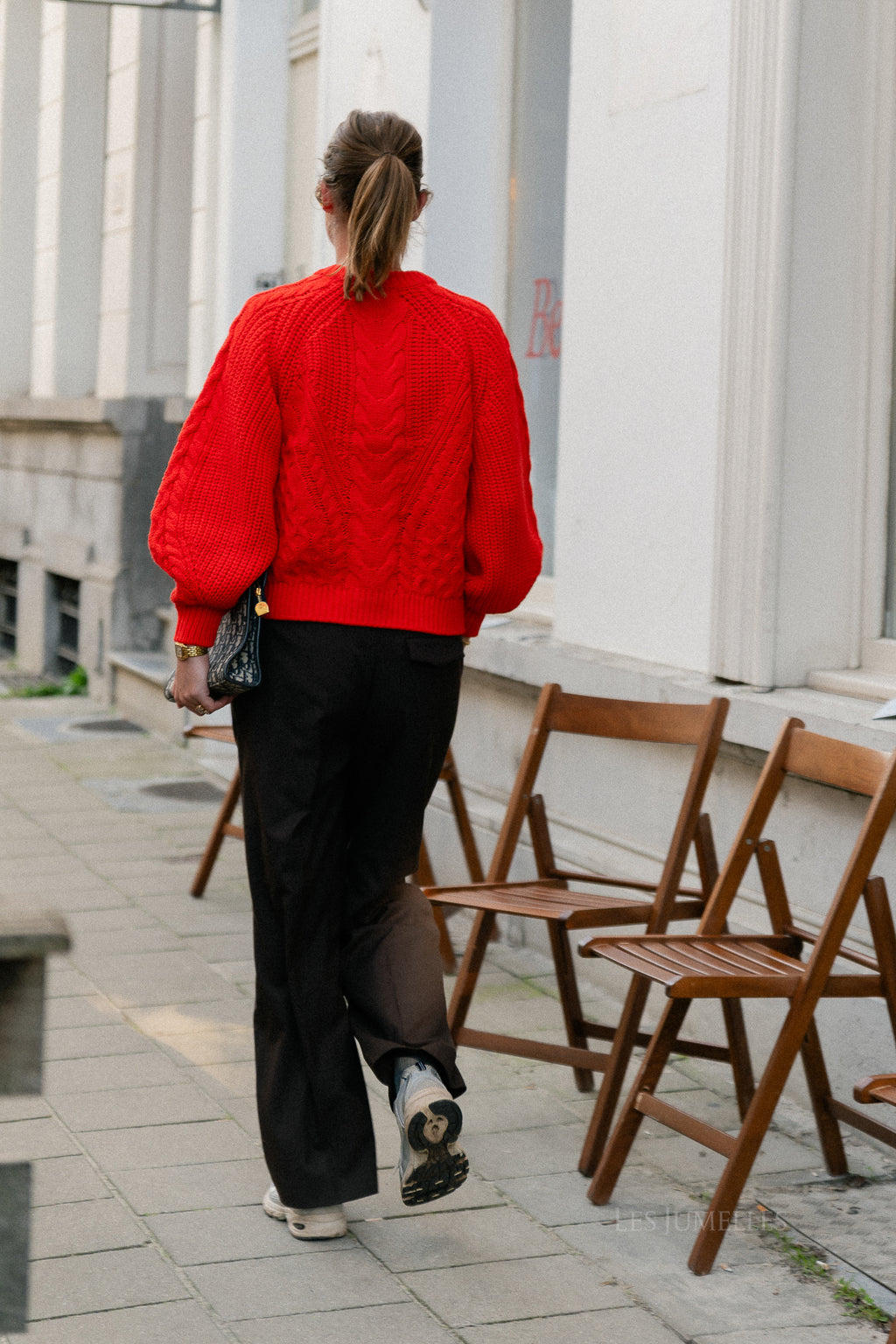 YASNansa LS knit pullover fiery red