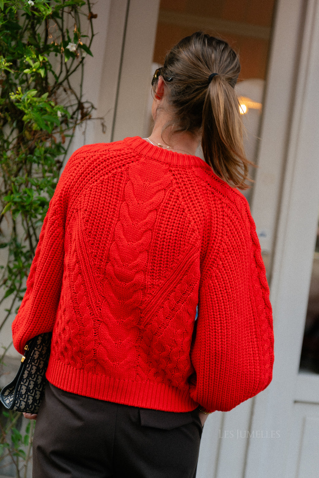 YASNansa LS knit pullover fiery red