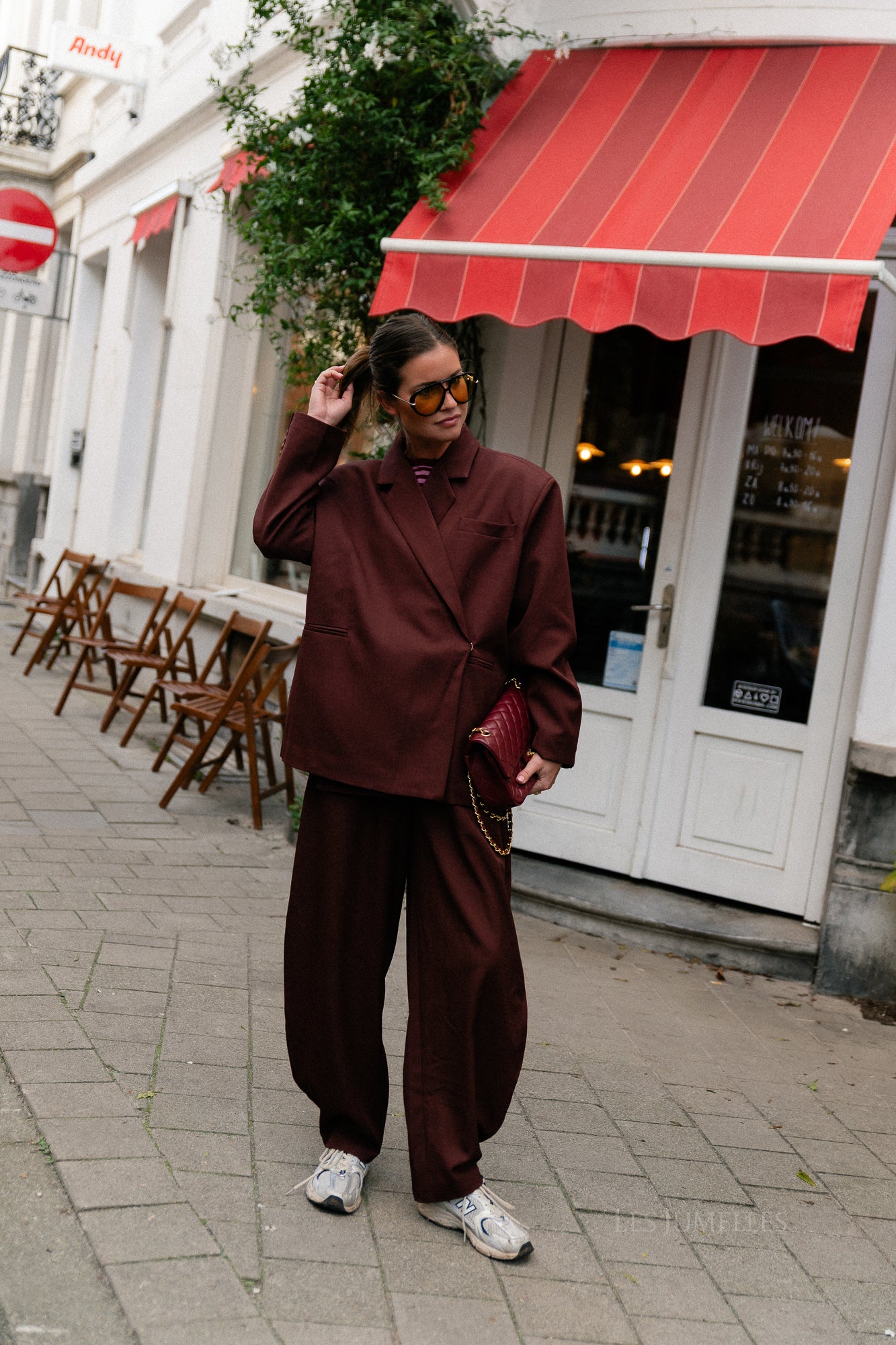 Blazer oversize bordeaux Chloé