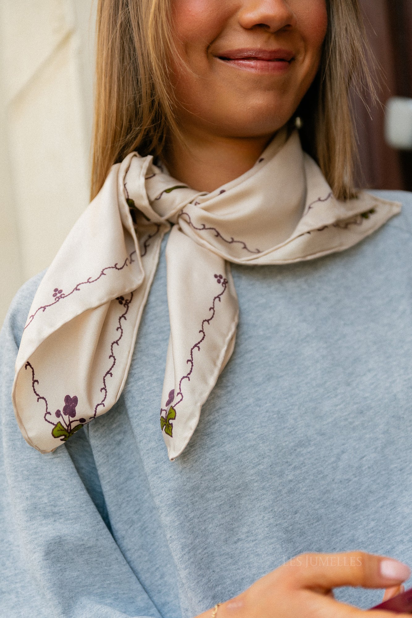 Brodaria Sia Schal Birch Weiß