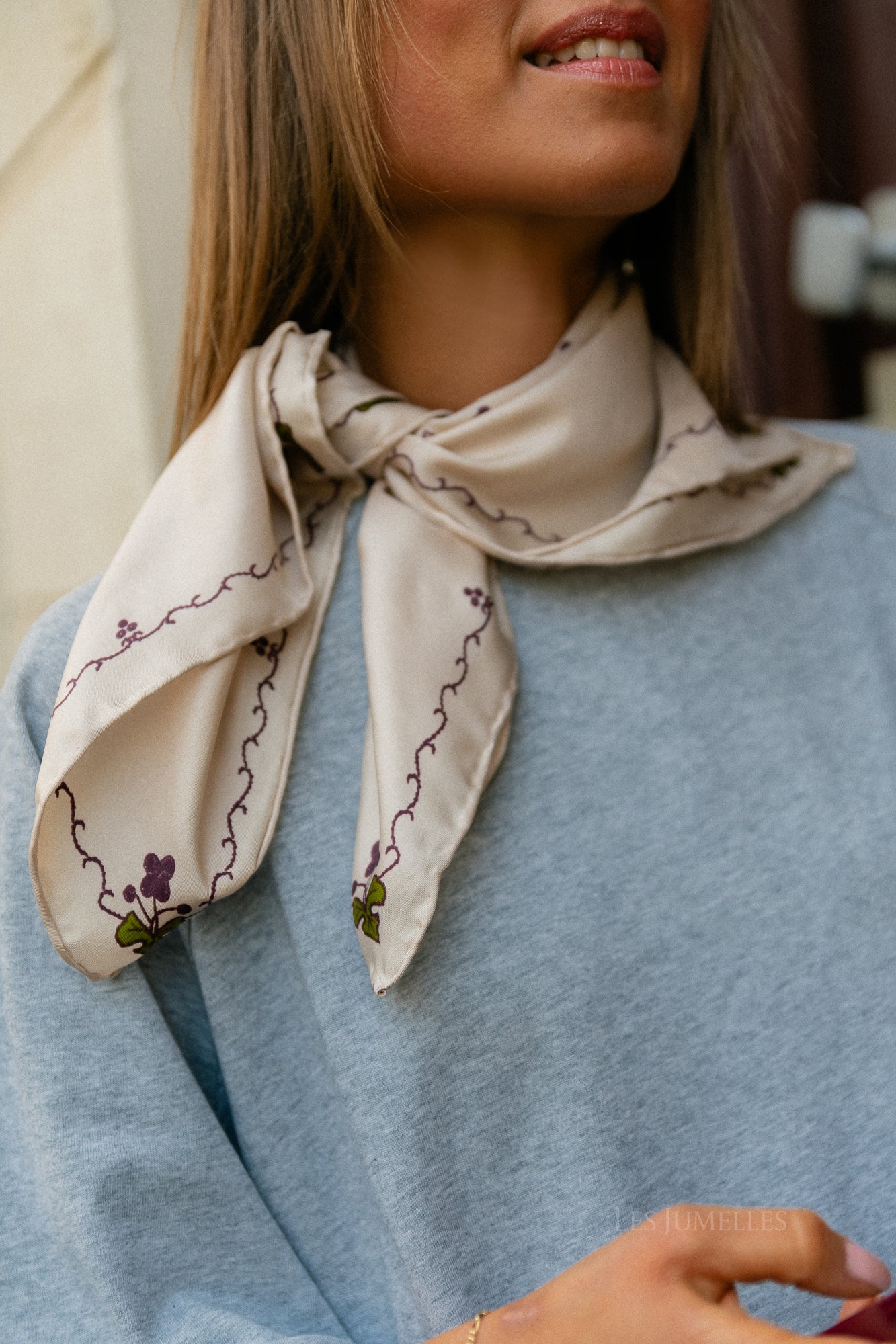 Brodaria Sia Schal Birch Weiß