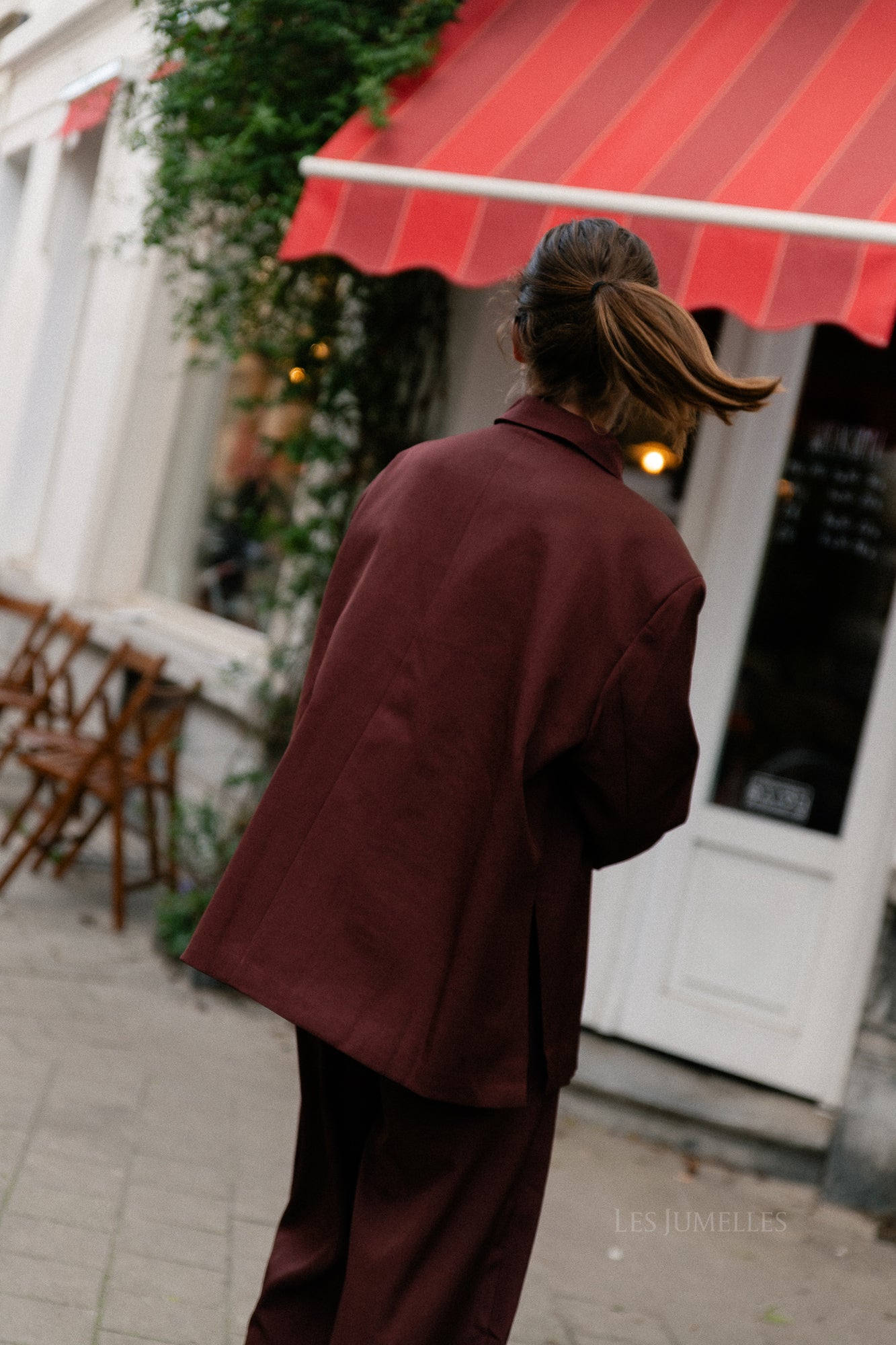 Blazer oversize bordeaux Chloé