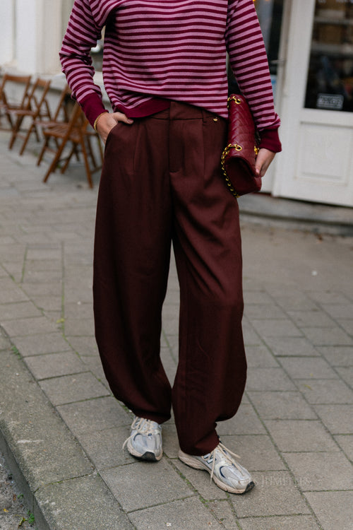 Pantalon Nina bordeaux