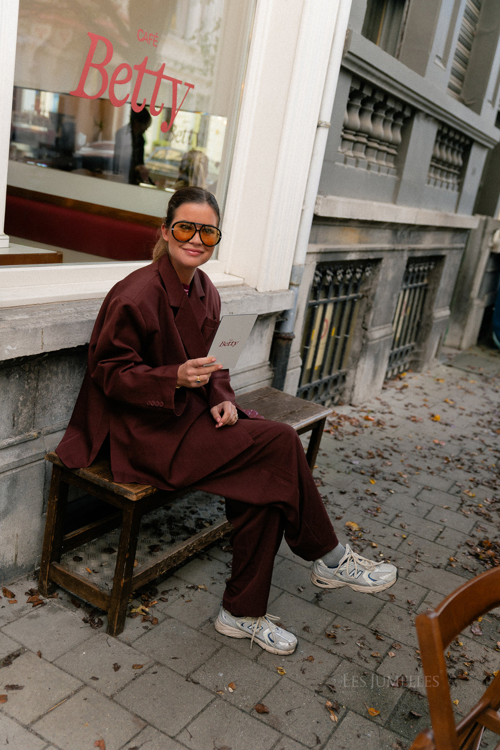 Blazer oversize bordeaux Chloé