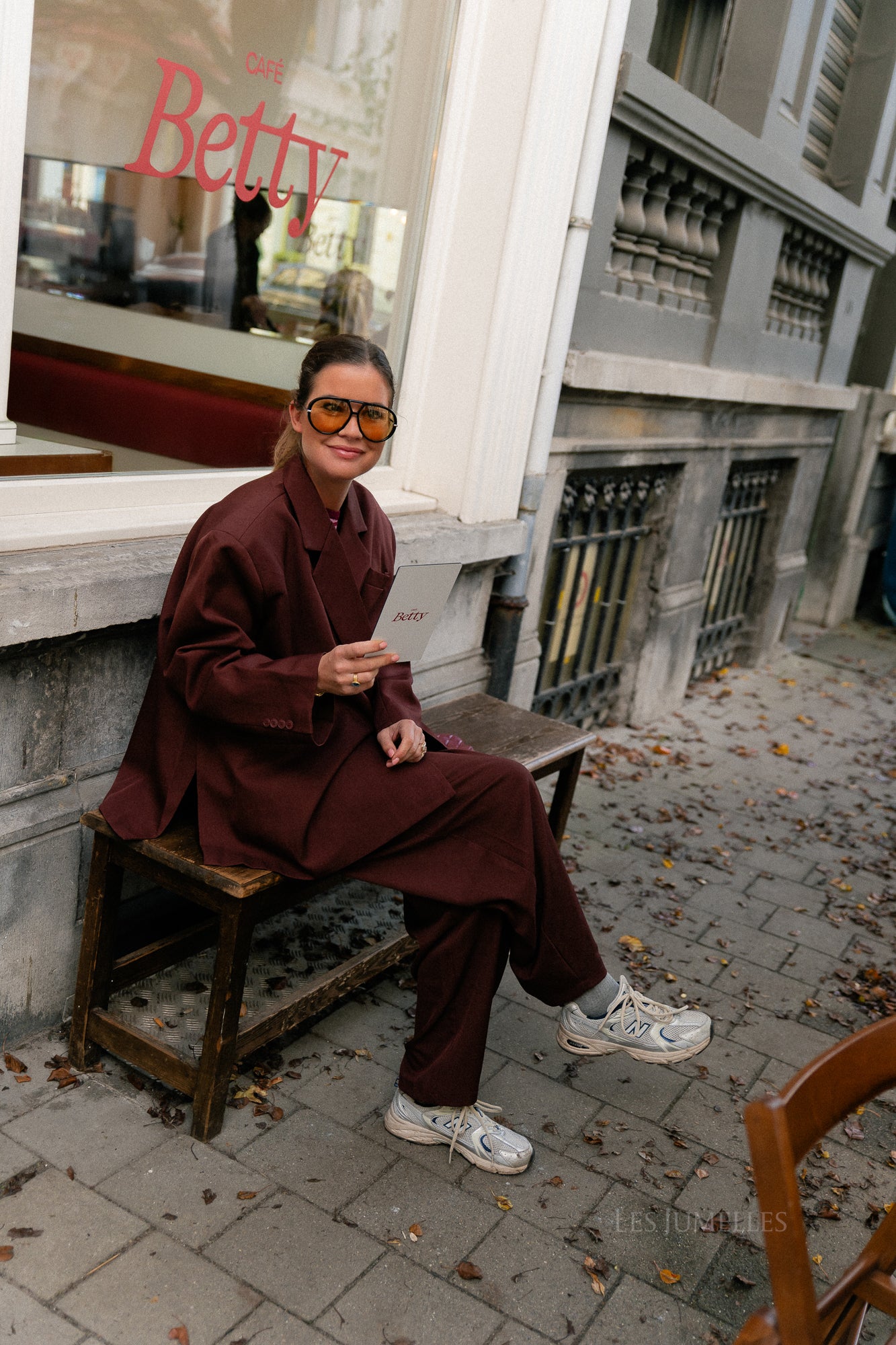 Blazer oversize bordeaux Chloé