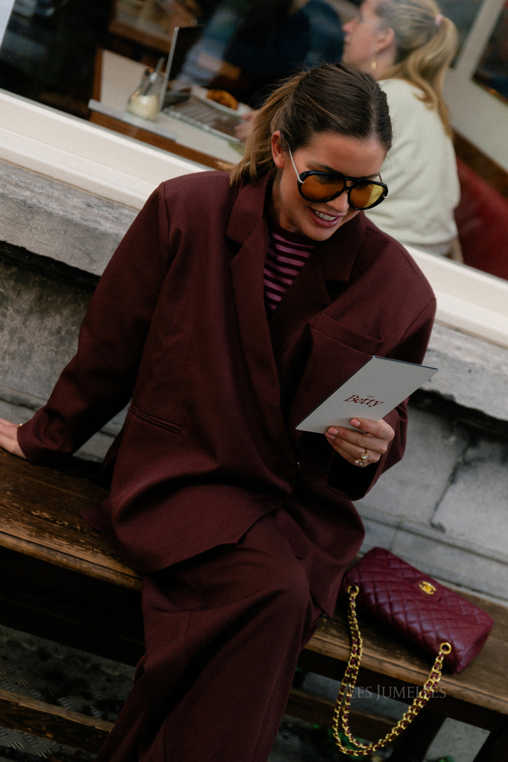 Blazer oversize bordeaux Chloé