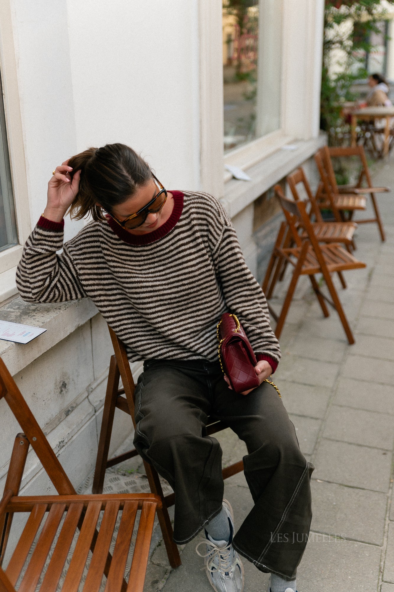 Pantalon en denim Willow marron foncé