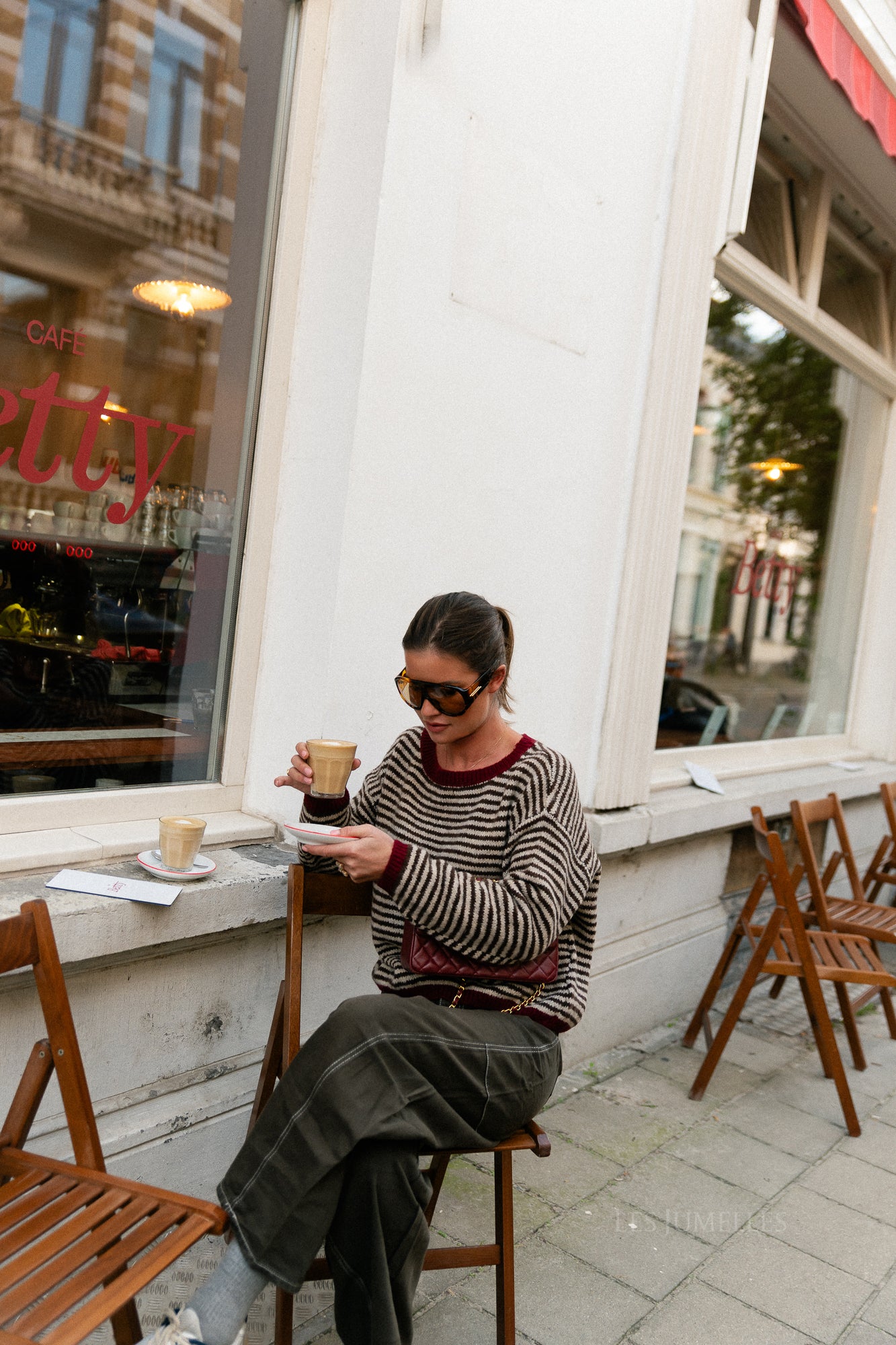 Pantalon en denim Willow marron foncé