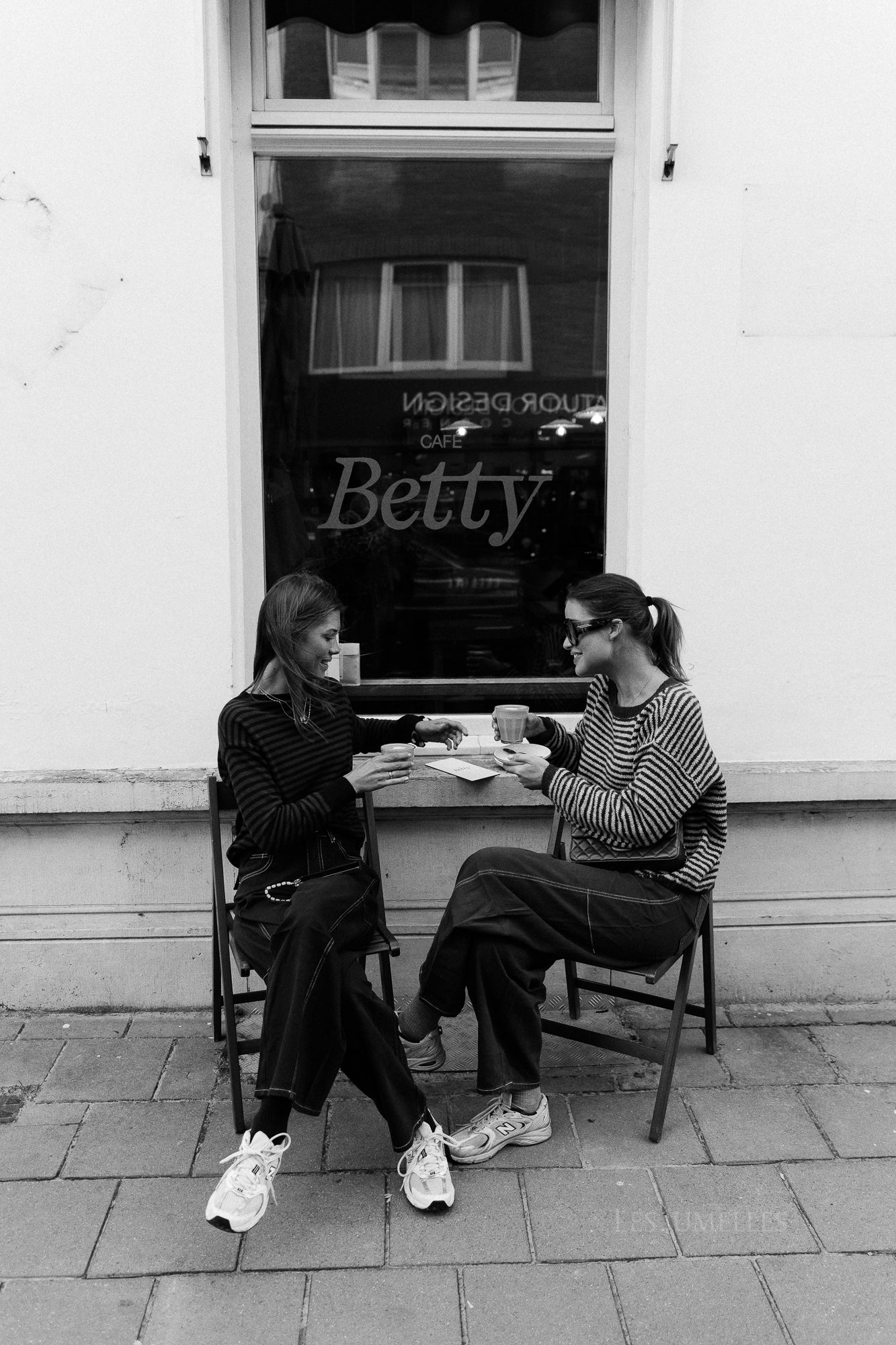 Pull rayé Josie marron/gris chiné