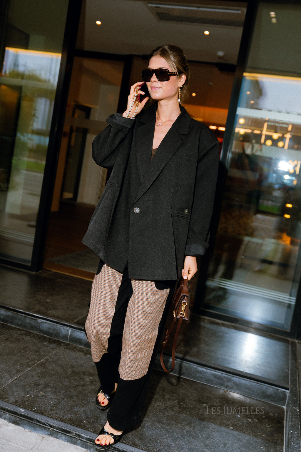 Chloe oversized blazer black