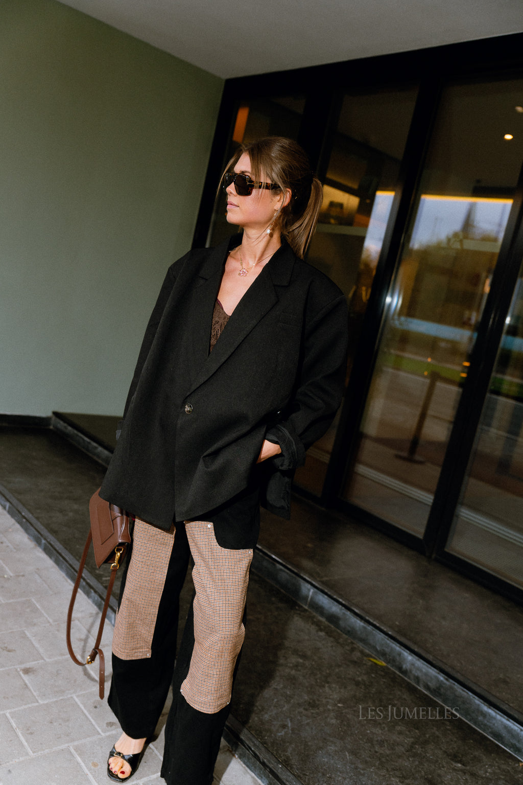 Chloe oversized blazer black