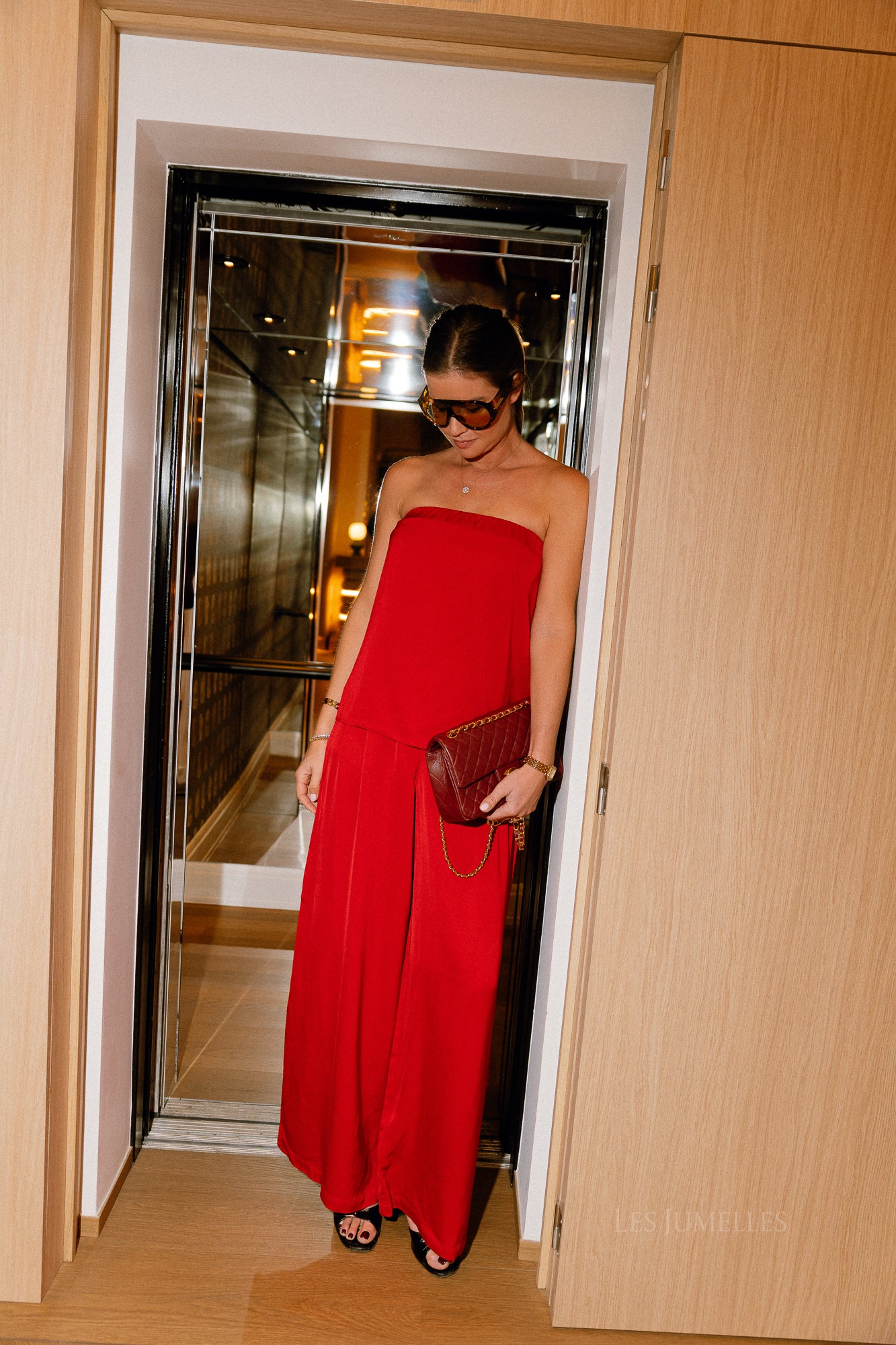 SLFLeonore Tube-Top in Equestrian Red