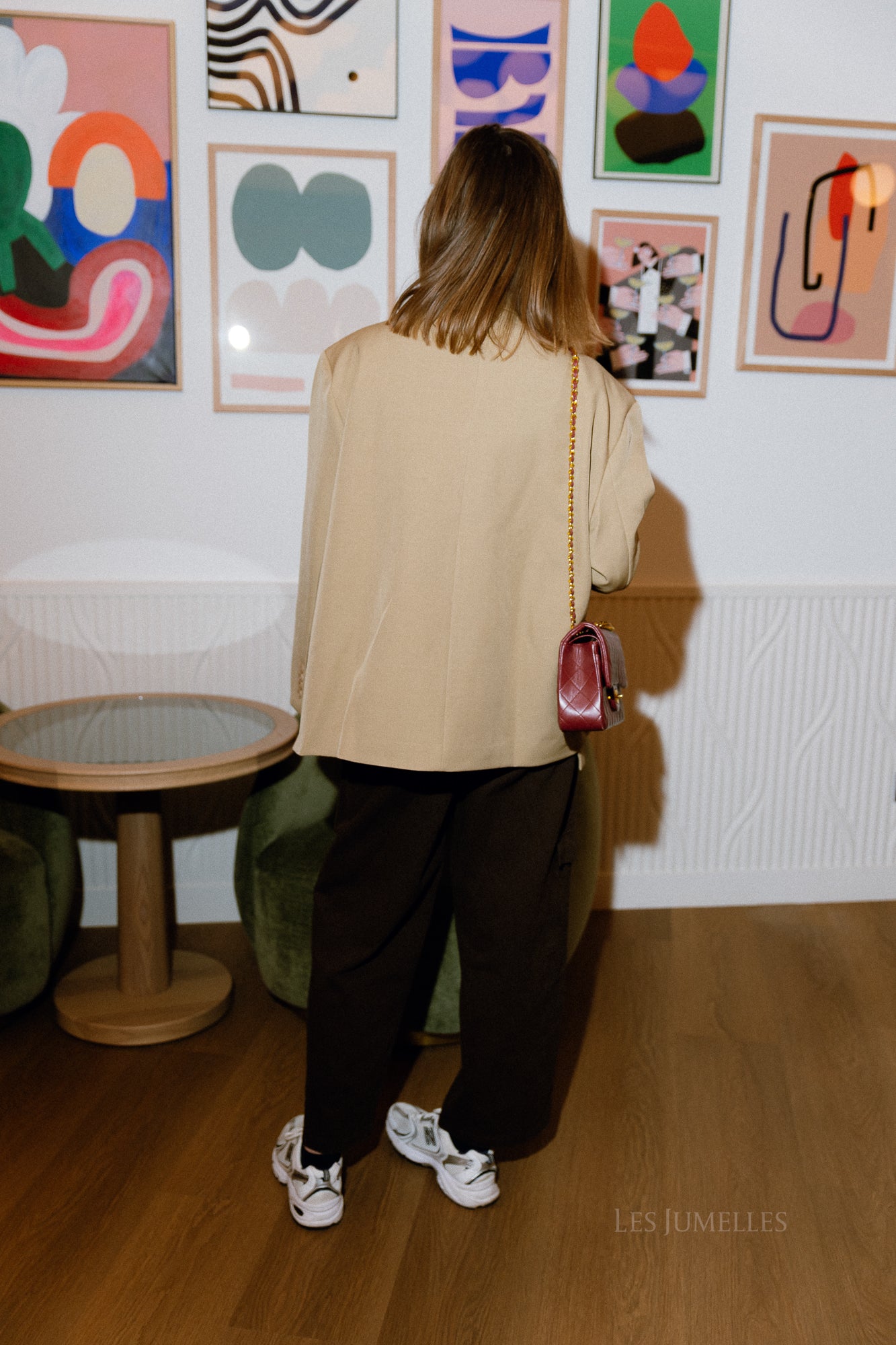 Blazer oversize Chloé beige foncé