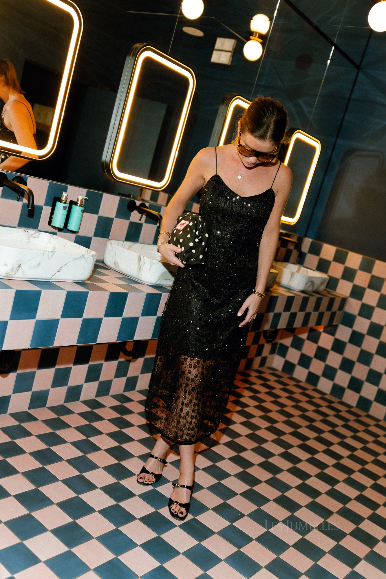 OBJMaisy SL lange jurk zwart