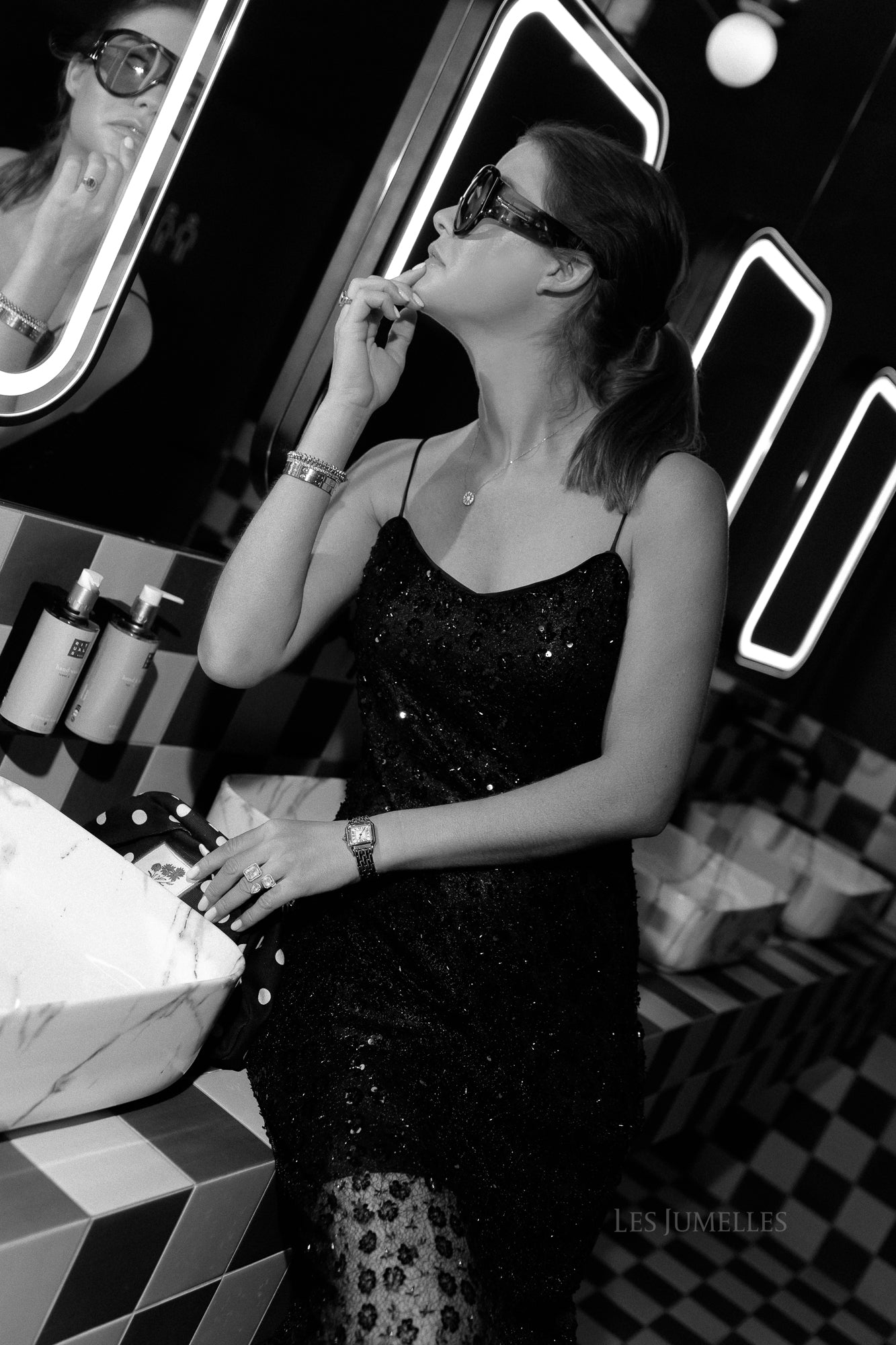 OBJMaisy SL lange jurk zwart